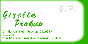 gizella prokup business card